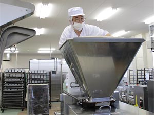 分割機の生地